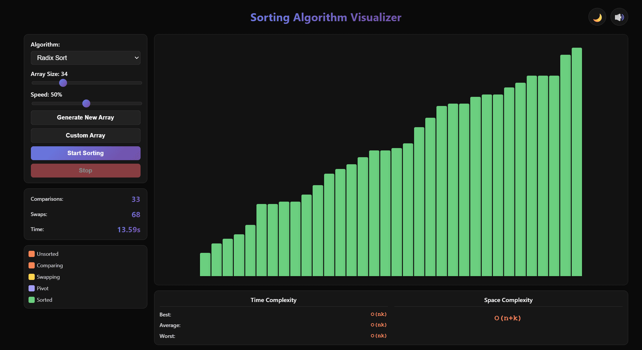 Sorting Algorithm Visualizer preview